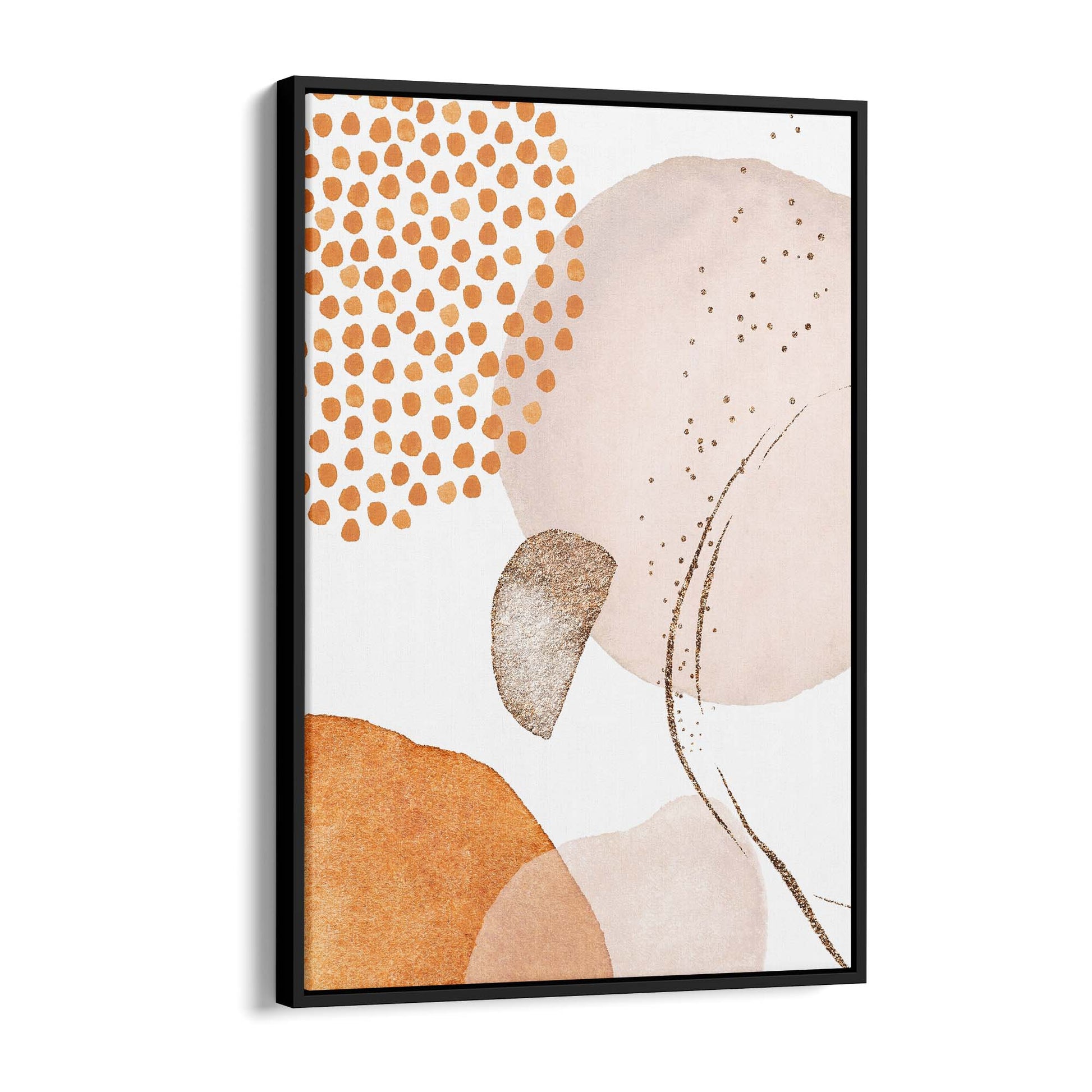 Abstract Modern Watercolour Shapes Painting Wall Art #10 - The Affordable Art Company