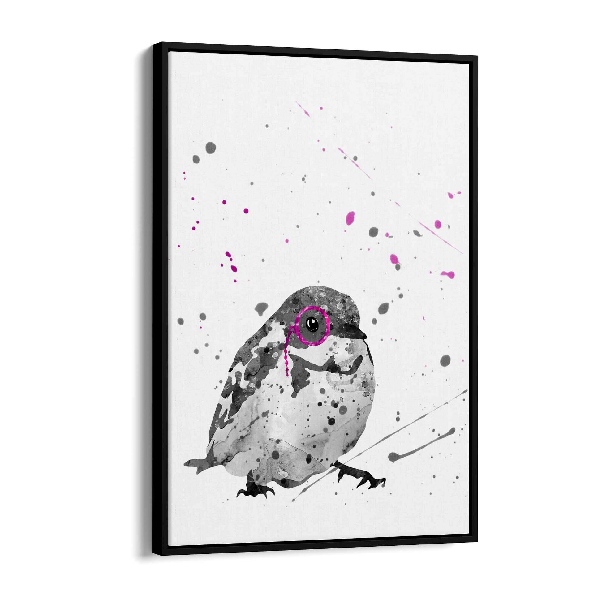 Bird with Glasses Nusery Animal Wall Art - The Affordable Art Company