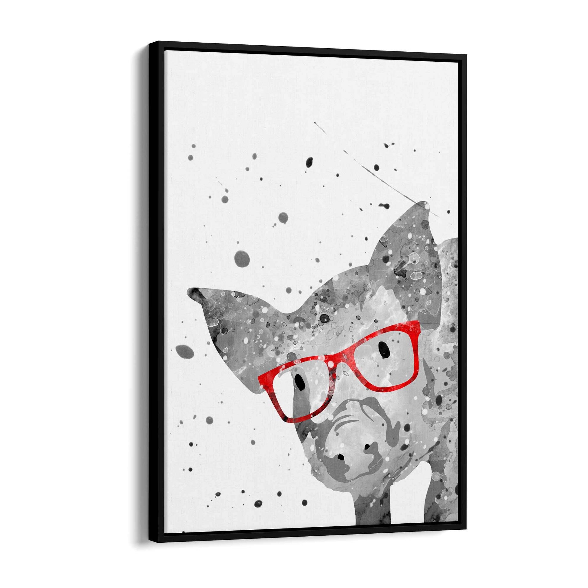 Cute Pig Nursery Cartoon Animal Baby Wall Art - The Affordable Art Company