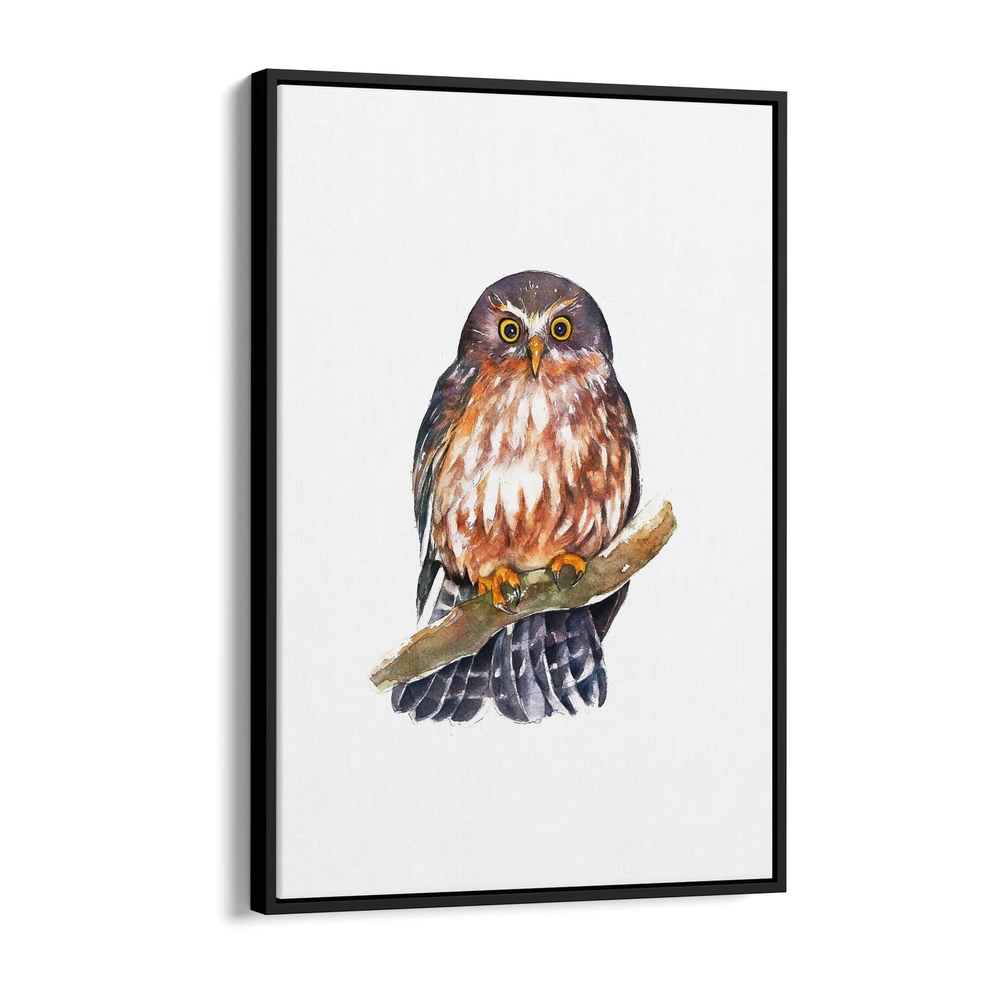 Watercolour Owl Painting Animal Nursery Wall Art - The Affordable Art Company