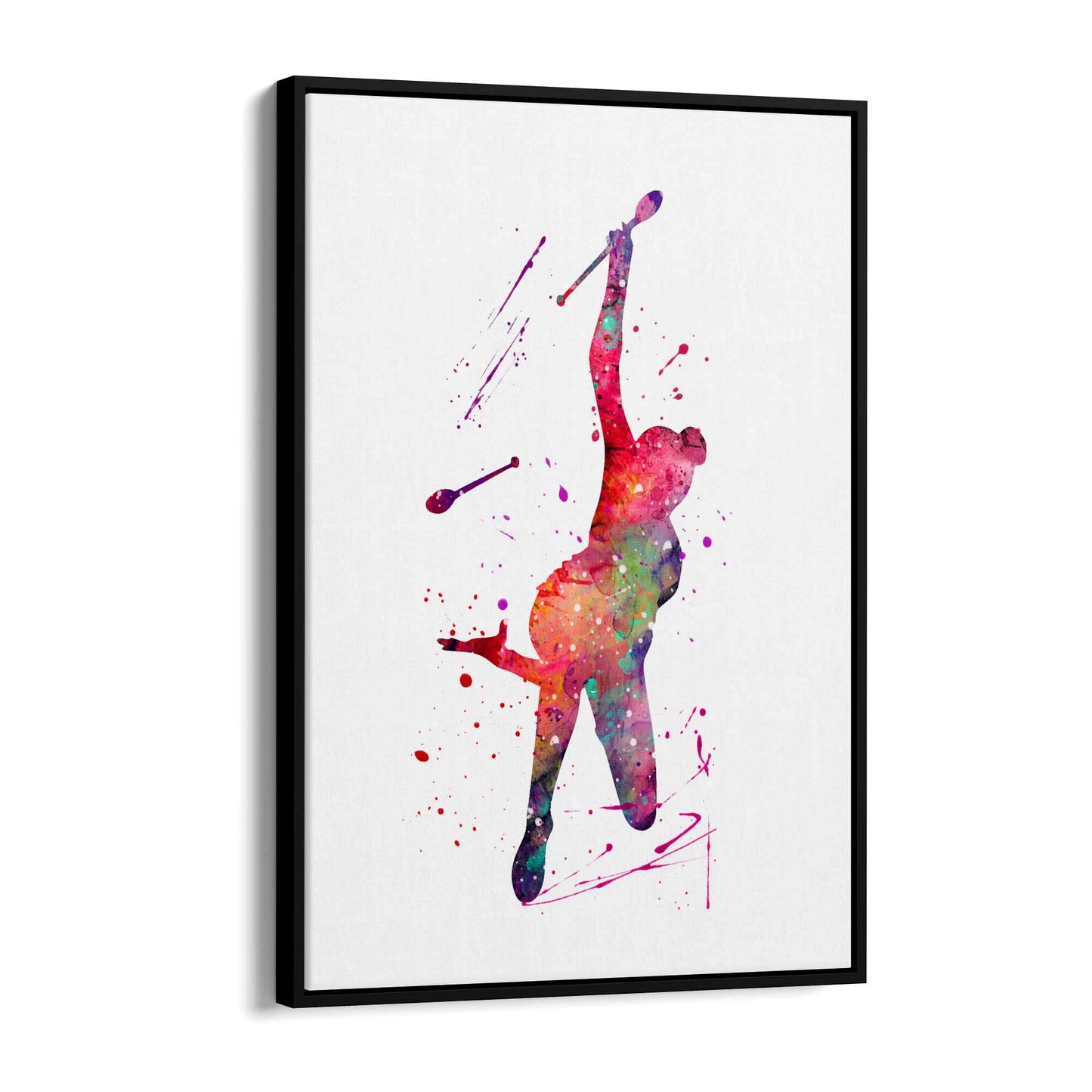 Gymnast Dance Girls Bedroom Gymnastics Wall Art #4 - The Affordable Art Company