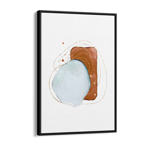 Blue Abstract Painting Minimal Modern Wall Art #4 - The Affordable Art Company