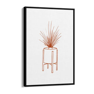 Abstract House Plant Minimal Living Room Wall Art #27 - The Affordable Art Company