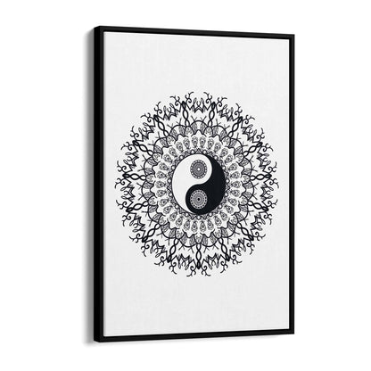 Yin Yang Mandala Calming Yoga Buddist Wall Art #4 - The Affordable Art Company