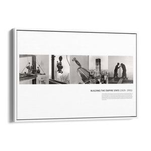 Empire State Construction New York Wall Art - The Affordable Art Company