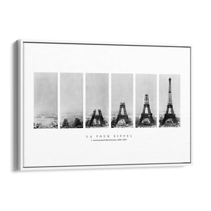 Eiffel Tower Construction Photographs Wall Art - The Affordable Art Company