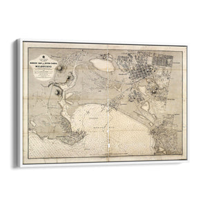 Melbourne Victoria Vintage Map Australia Wall Art #2 - The Affordable Art Company