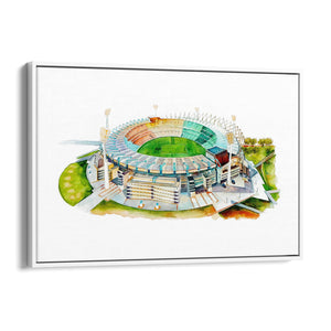 Melbourne Cricket Ground Watercolour MCG Wall Art - The Affordable Art Company