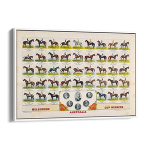 Melbourne Cup Winners (1861-1902) Wall Art - The Affordable Art Company