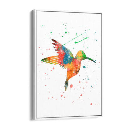 Watercolour Hummingbird Bird Nursery Wall Art #1 - The Affordable Art Company