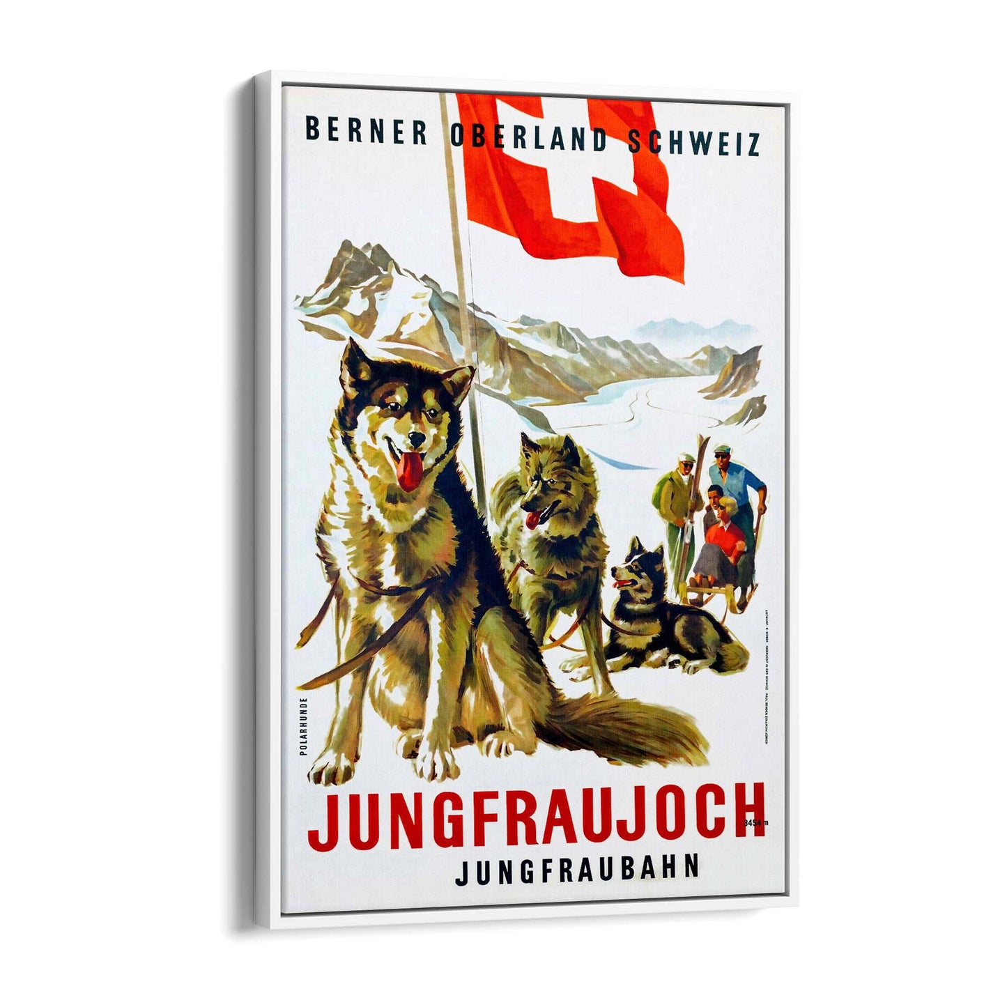 Jungfrau Switzerland Vintage Travel Advert Wall Art - The Affordable Art Company