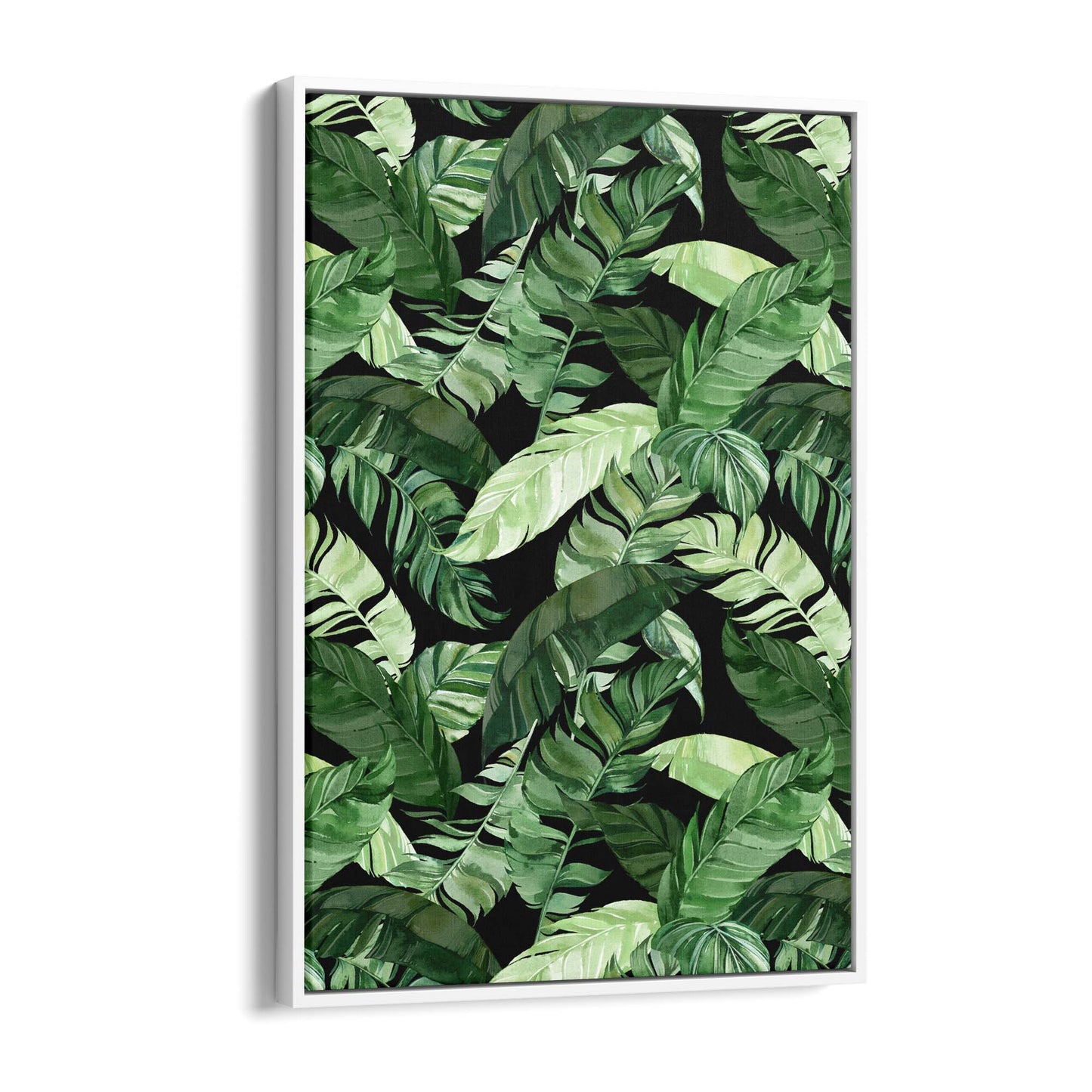 Tropical Leaf Pattern Green Plant Leaves Wall Art #2 - The Affordable Art Company