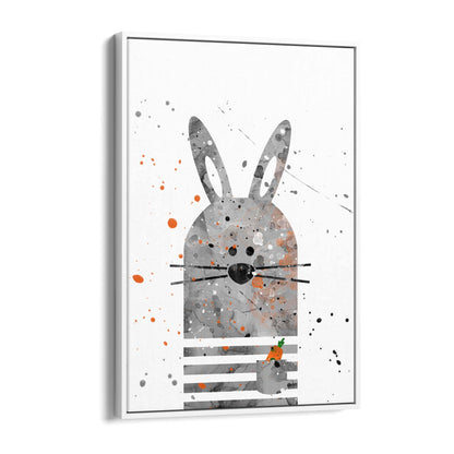 Rabbit Nursery Cartoon Cute Baby Wall Art #1 - The Affordable Art Company