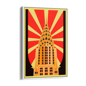 Art Deco Chrysler Building Vintage New York Wall Art - The Affordable Art Company