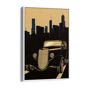 Art Deco Car Vintage Retro New York Wall Art #4 - The Affordable Art Company