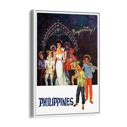 Philippines Pageantry Vintage Travel Advert Wall Art - The Affordable Art Company