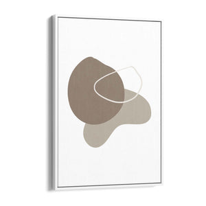 Minimal Black & White Shapes Abstract Wall Art #6 - The Affordable Art Company