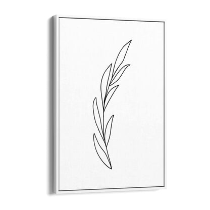 Minimal Floral Drawing Flower Abstract Wall Art #42 - The Affordable Art Company