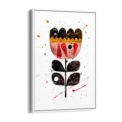 Scandi Flower Colourful Kitchen Cafe Wall Art #2 - The Affordable Art Company