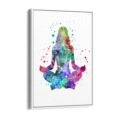 Watercolour Yoga Pose Studio Gift Wall Art - The Affordable Art Company