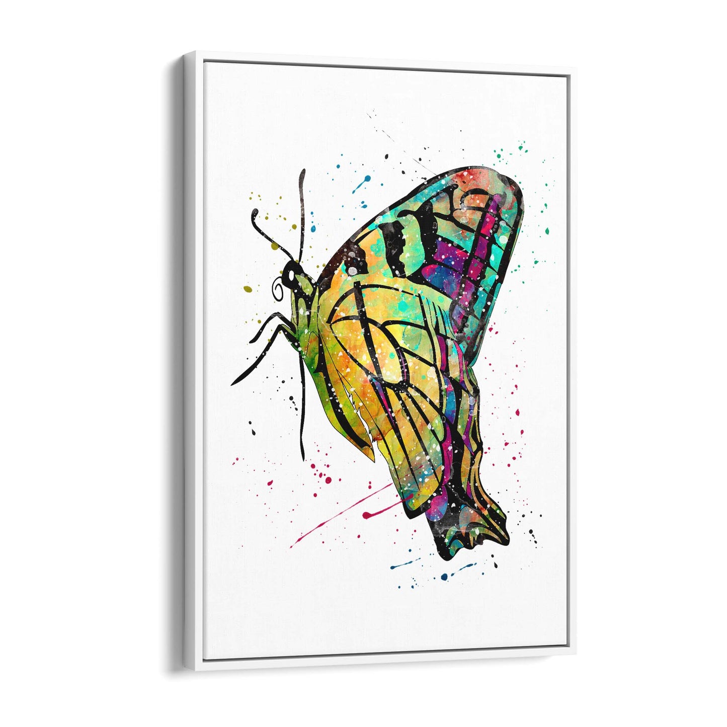 Butterfly Cute Nursery Baby Toddler Wall Art #4 - The Affordable Art Company