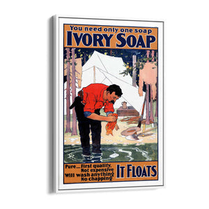 Ivory Soap Vintage Advert Laundry Room Wall Art - The Affordable Art Company