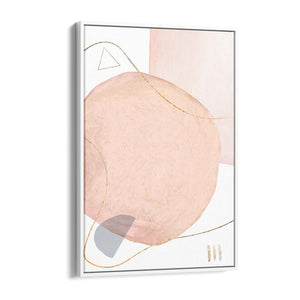 Minimal Pastel Abstract Retro Painting Wall Art #1 - The Affordable Art Company