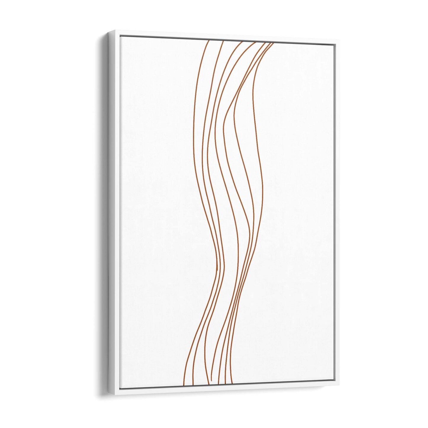 Minimal Waves Line Abstract Wall Art #5 - The Affordable Art Company