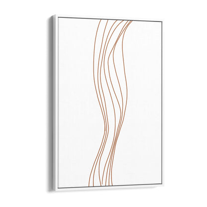 Minimal Waves Line Abstract Wall Art #5 - The Affordable Art Company