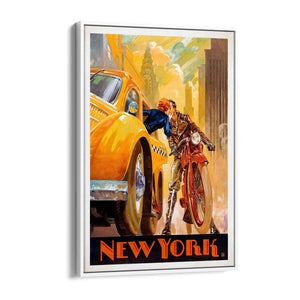 Romantic Goodbye, New York USA Vintage Wall Art - The Affordable Art Company