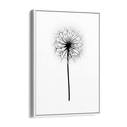 Dandelion Drawing Minimal Flower Wall Art #2 - The Affordable Art Company