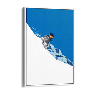 Retro Ski Winter Vintage Snow Cabin Wall Art #3 - The Affordable Art Company