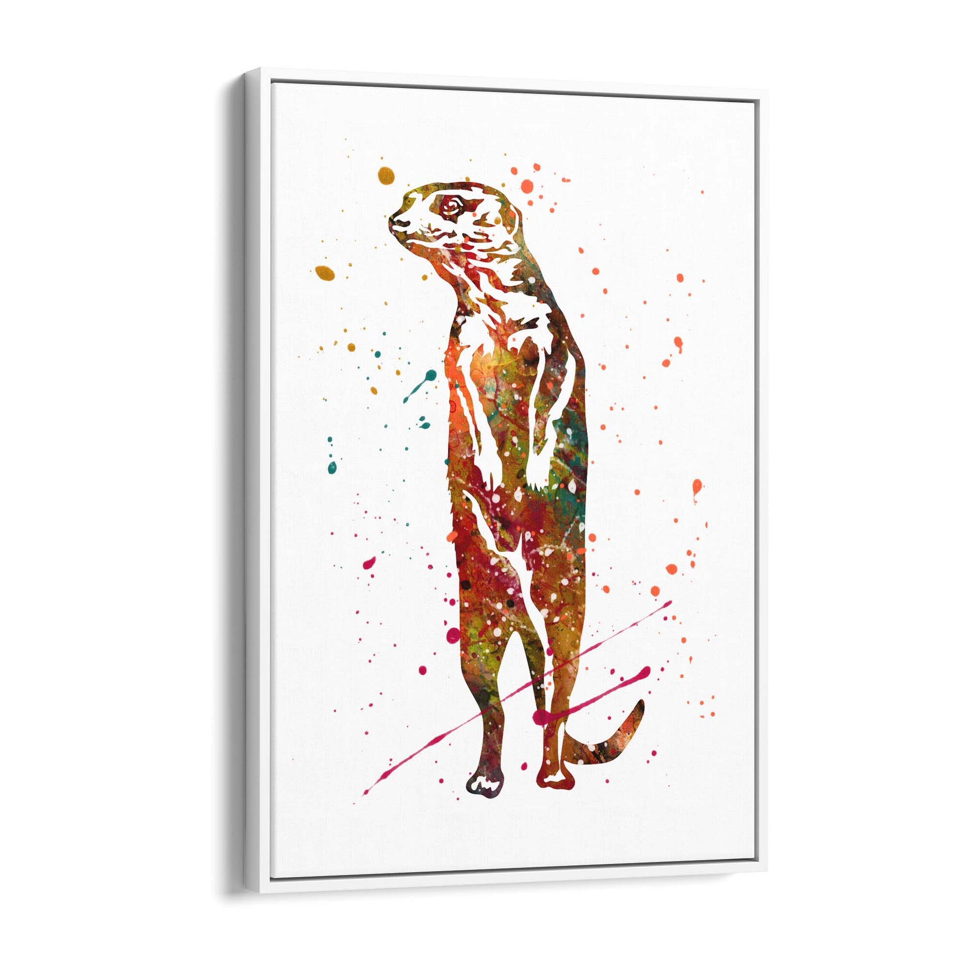 Meerkat Painting Safari Animal Wall Art - The Affordable Art Company