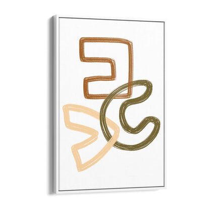 Modern Minimal Abstract Line Shapes Wall Art - The Affordable Art Company