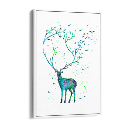 Cute Deer Woodland Animal Nursery Wall Art #2 - The Affordable Art Company