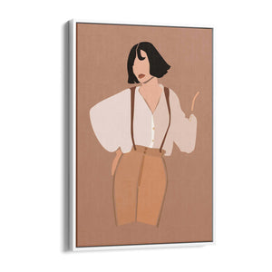 Abstract Confidence Girl Fashion Retro Wall Art - The Affordable Art Company