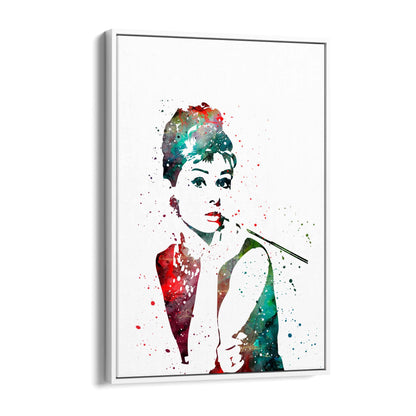 Audrey Hepburn Fashion Minimal Bedroom Wall Art #3 - The Affordable Art Company