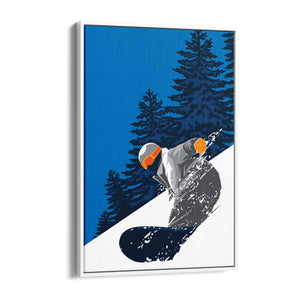 Retro Snowboard Vintage Winter Cabin Wall Art #2 - The Affordable Art Company
