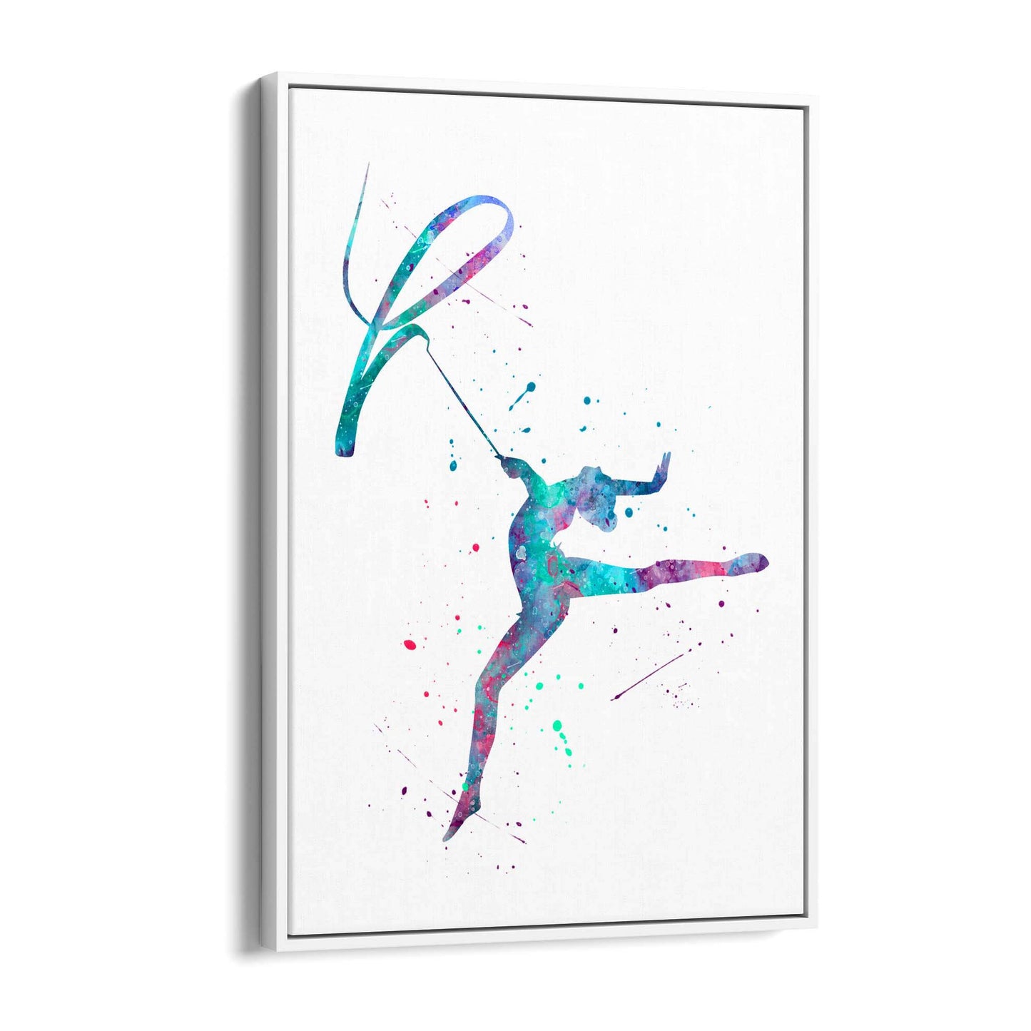 Gymnast Dance Girls Bedroom Gymnastics Wall Art #5 - The Affordable Art Company