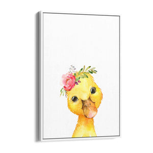 Cute Baby Duck Nursery Animal Gift Wall Art - The Affordable Art Company