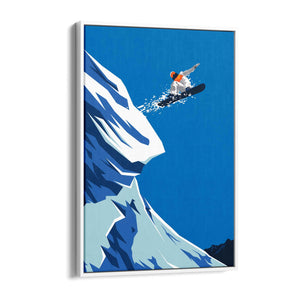 Retro Snowboard Vintage Winter Cabin Wall Art #1 - The Affordable Art Company