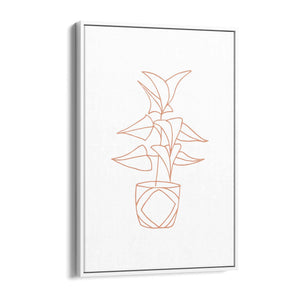 Abstract House Plant Minimal Living Room Wall Art #26 - The Affordable Art Company