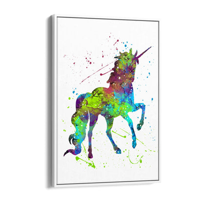 Unicorn Nursery Girls Bedroom Wall Art #2 - The Affordable Art Company