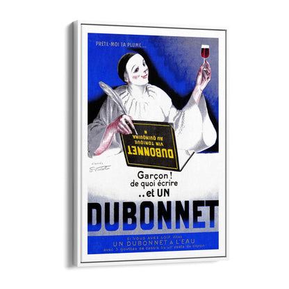 Blue Dubonnet Aperitif Vintage Advert Wall Art - The Affordable Art Company