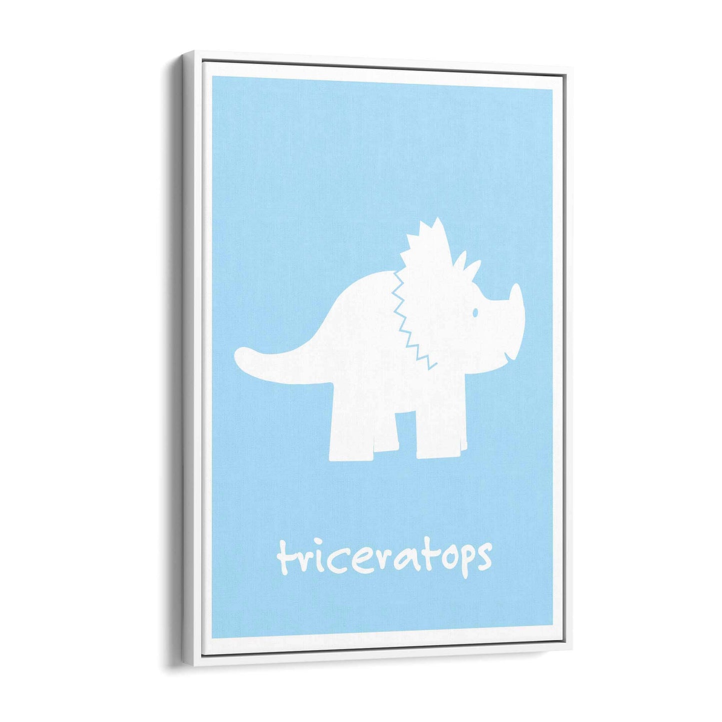 Tricerotops Dinosaur Boys Bedroom Nursery Wall Art - The Affordable Art Company