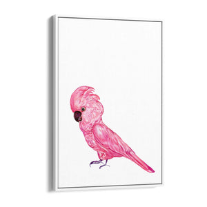 Pink Galah Bird Painting Nursery Australian Wall Art - The Affordable Art Company