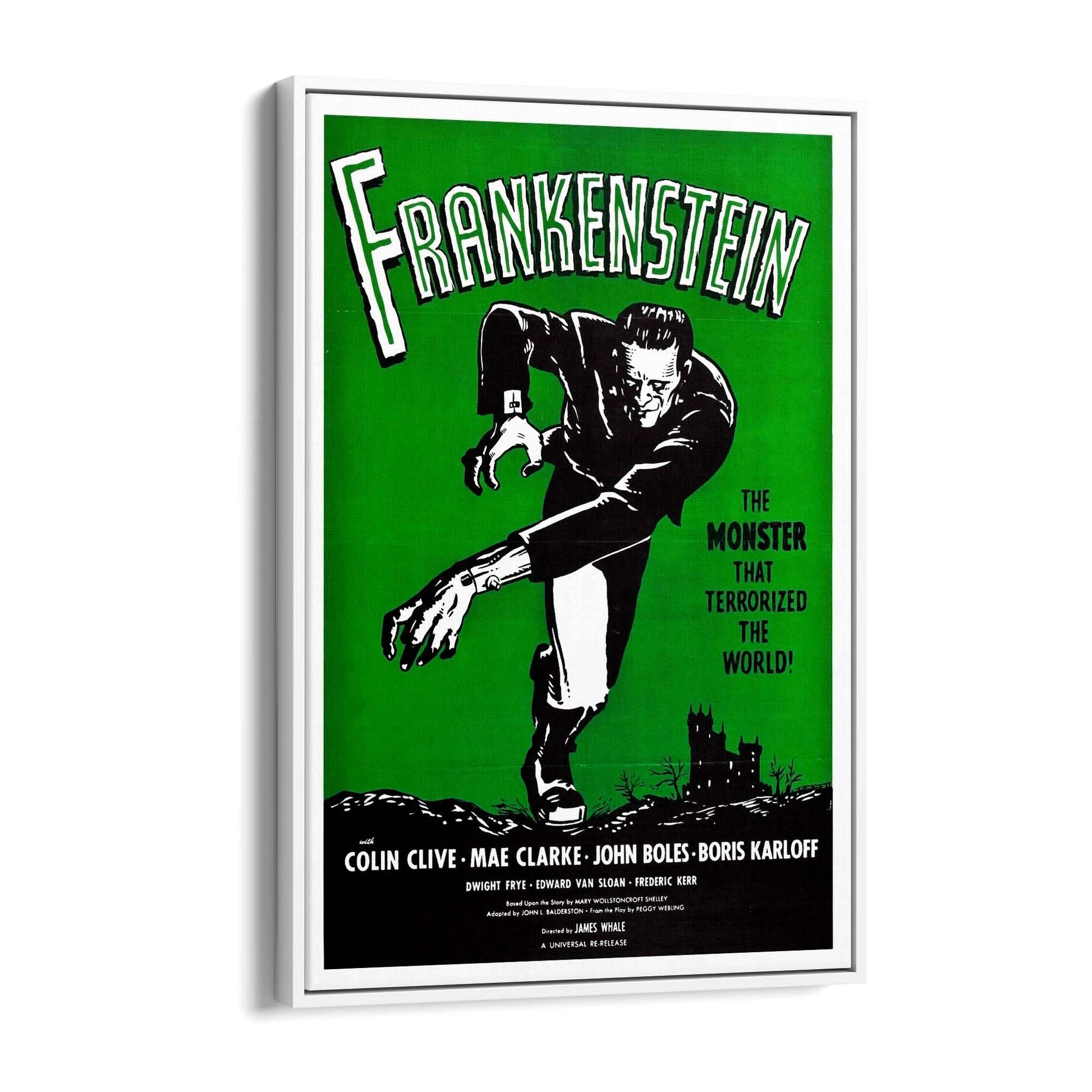 Frankenstein Movie Advert Hollywood Film Wall Art - The Affordable Art Company