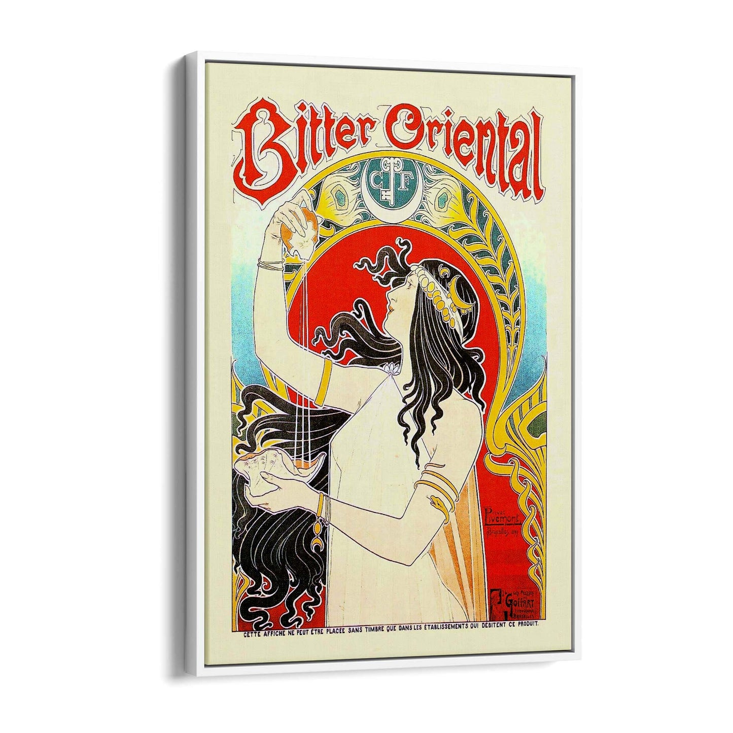 Vintage Bitter Cafe Advert Wall Art - The Affordable Art Company