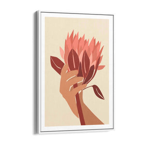 Minimal Floral Abstract Flower Drawing Wall Art #2 - The Affordable Art Company