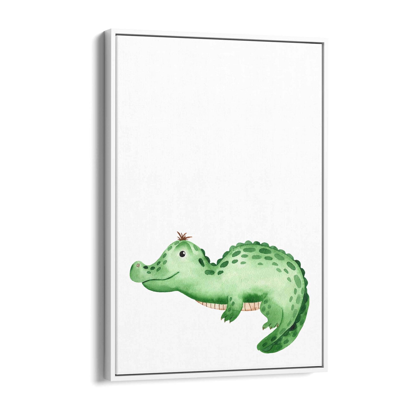 Cute Cartoon Crocodile Boys Bedroom Wall Art - The Affordable Art Company